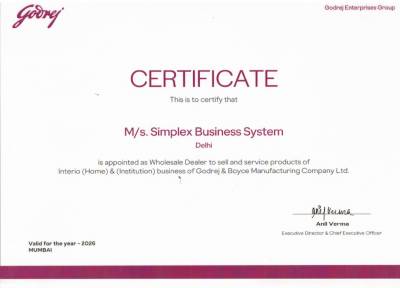 Godrej Interio Certificate 2026