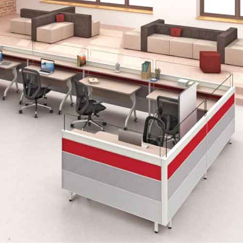 Mobile Systems L Shape Desk Table Office Furniture Modern Workstation Lawyer Unique Leather Set Workstation Office Desk Manufacturers, Suppliers, Authorised Dealers in Delhi 