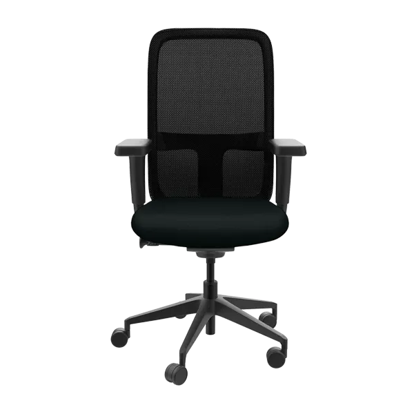 Versa Mesh Back Chairs Stylish with Carbon Black Finish Adjustable Seat Height Green Guard Certified Manufacturers, Authorised Dealers in Noida Sector 51